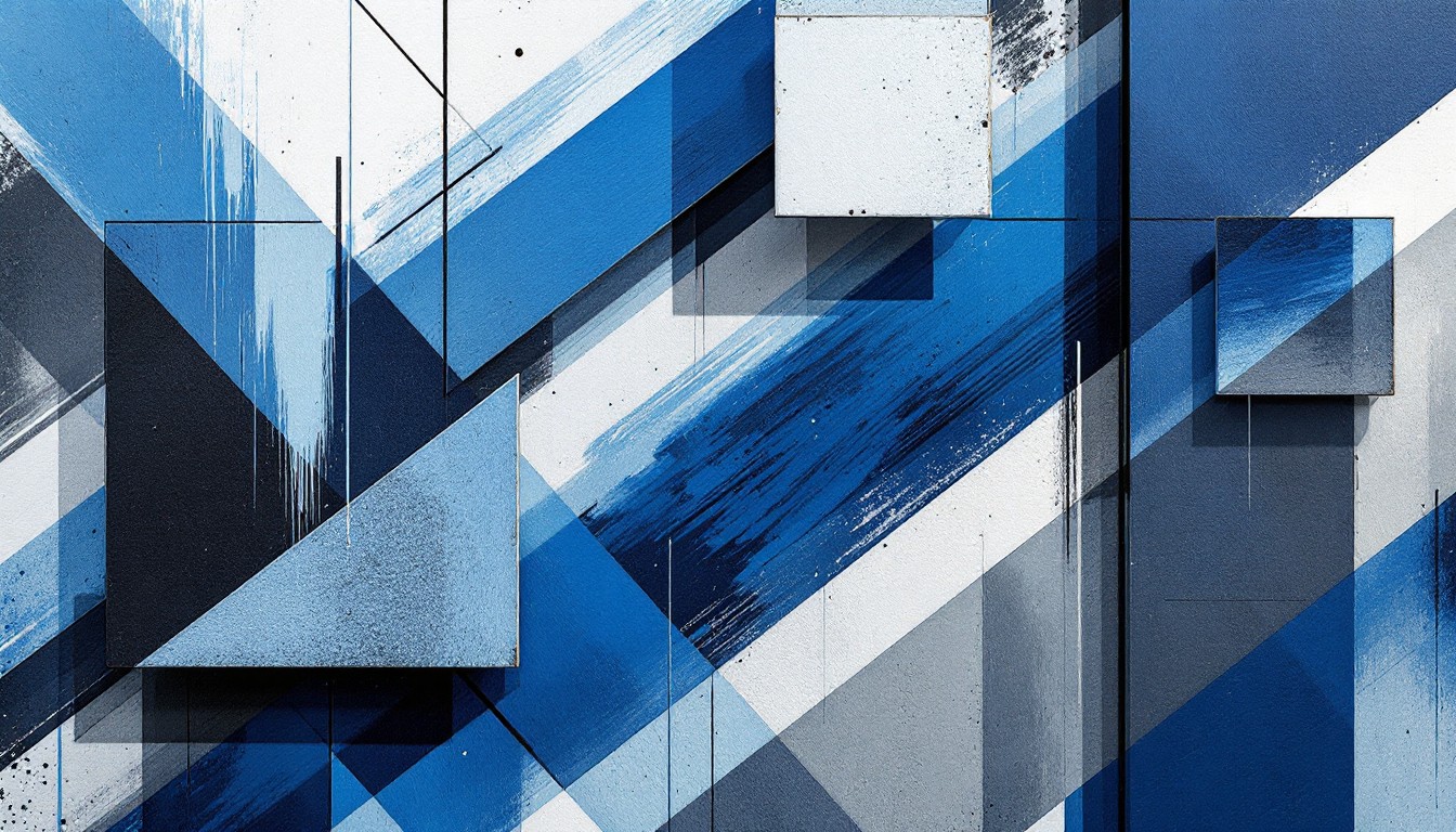 Free Geometric Blue Abstract Image - Geometric, Abstract, Blue ...