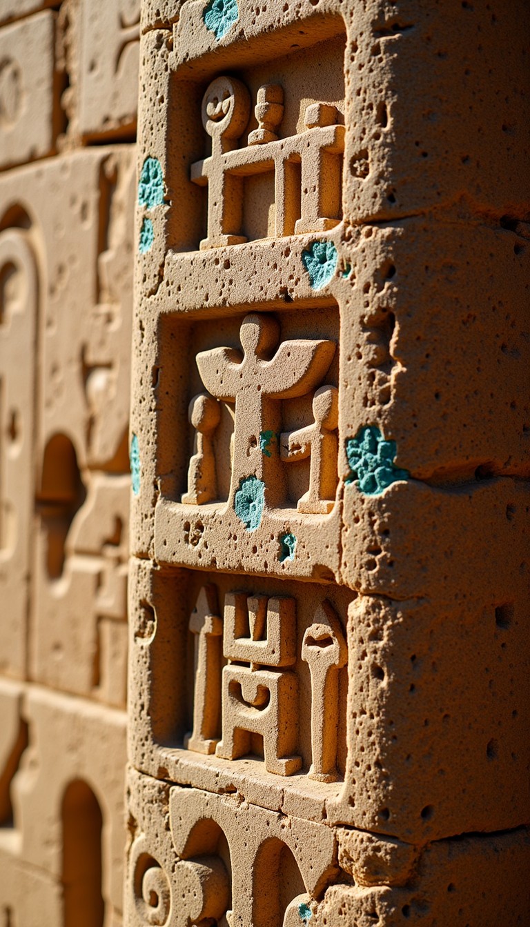 Free Ancient Stone Symbols Image - Hieroglyphs, Sandstone, Ancient ...