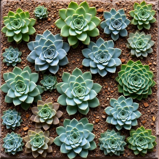 Free Succulent Garden Mosaic Image | Download at StockCake