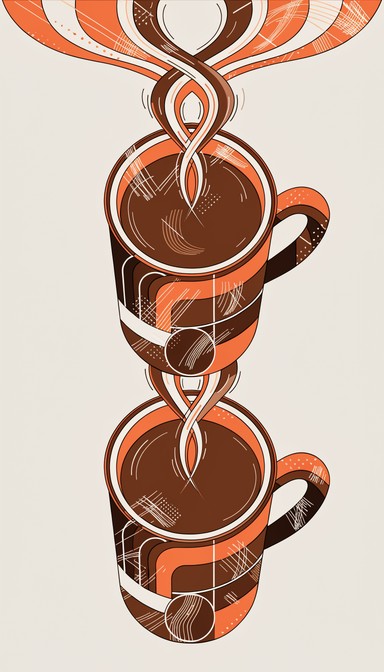 Free Coffee Connection Moment Image - Coffee, Illustration, Vector ...