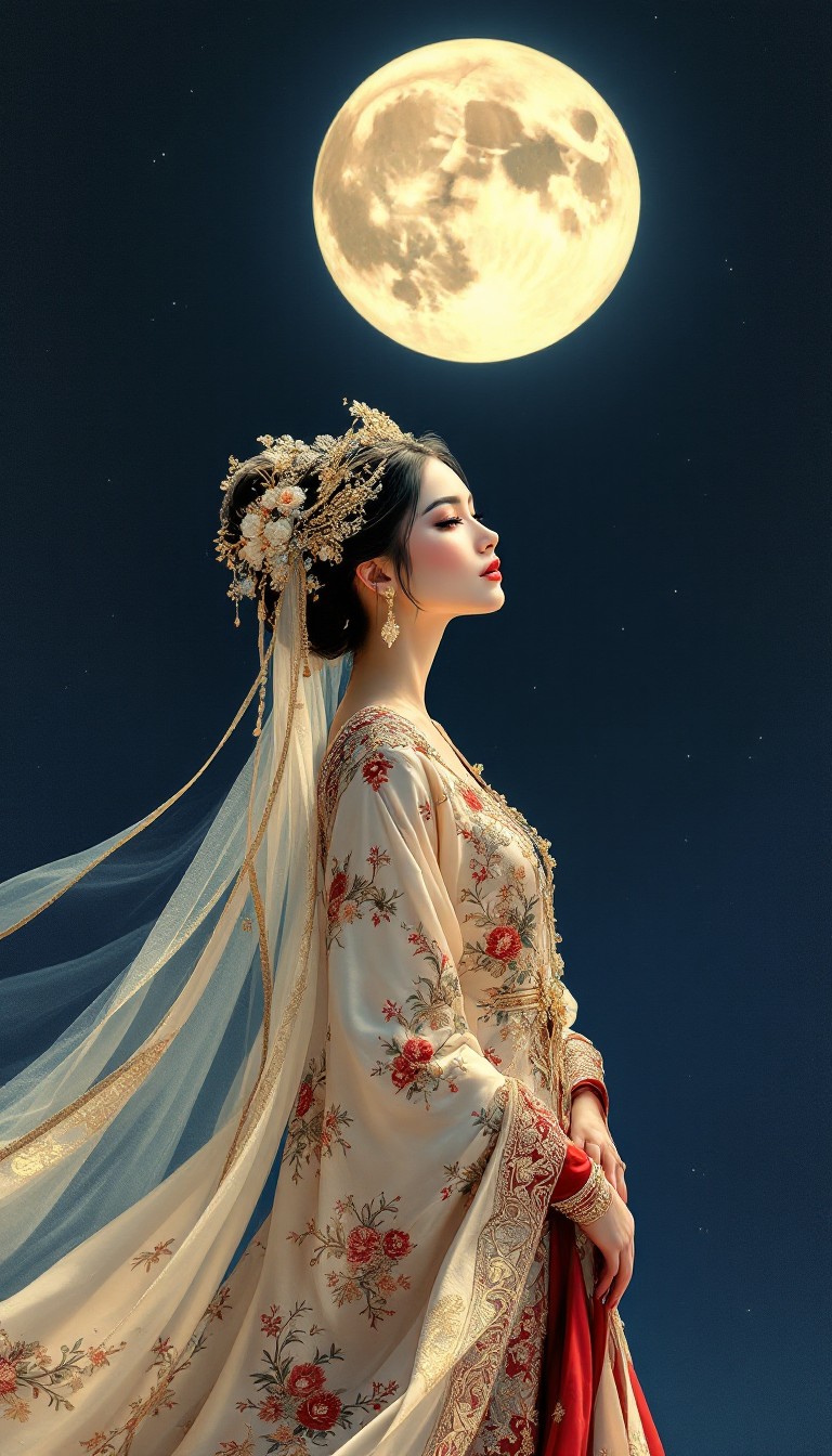 Moon Rode Brides Free Moonlit Bridal Portrait Image - Bride, Wedding, Moon | Download at ...