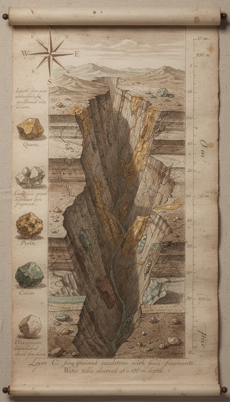 Free Geological Layers Revealed Image - Geology, Illustration, Cross ...