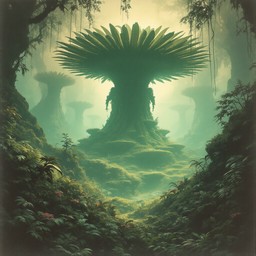 Download Alien Plant Guardian Image - Alien, Botanical, Vintage