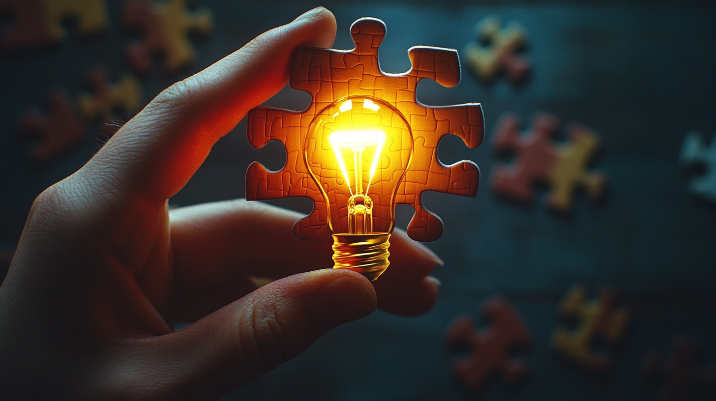 Solotion Pic Free Innovative lightbulb puzzle Image - Innovation, Creativity, Puzzle ...