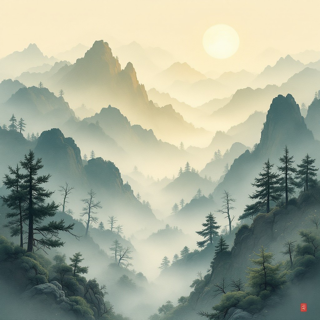 Free Misty Mountain Dawn Image - Mountains, Mist, Sunrise | Download at ...