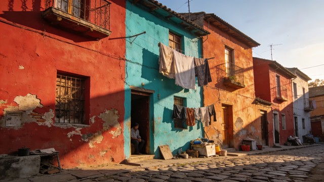 Normal Street Colors Free Colorful Street Life Image - Neighborhood, Colorful, Houses ...