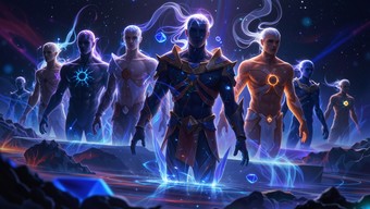 Free Ethereal Beings Emerge Image - Ethereal, Silhouettes, Cosmic ...