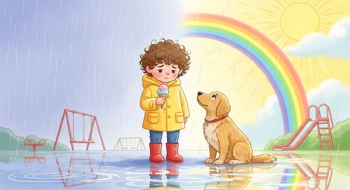 Free Rainbow Puddle Friends Image | Download at StockCake