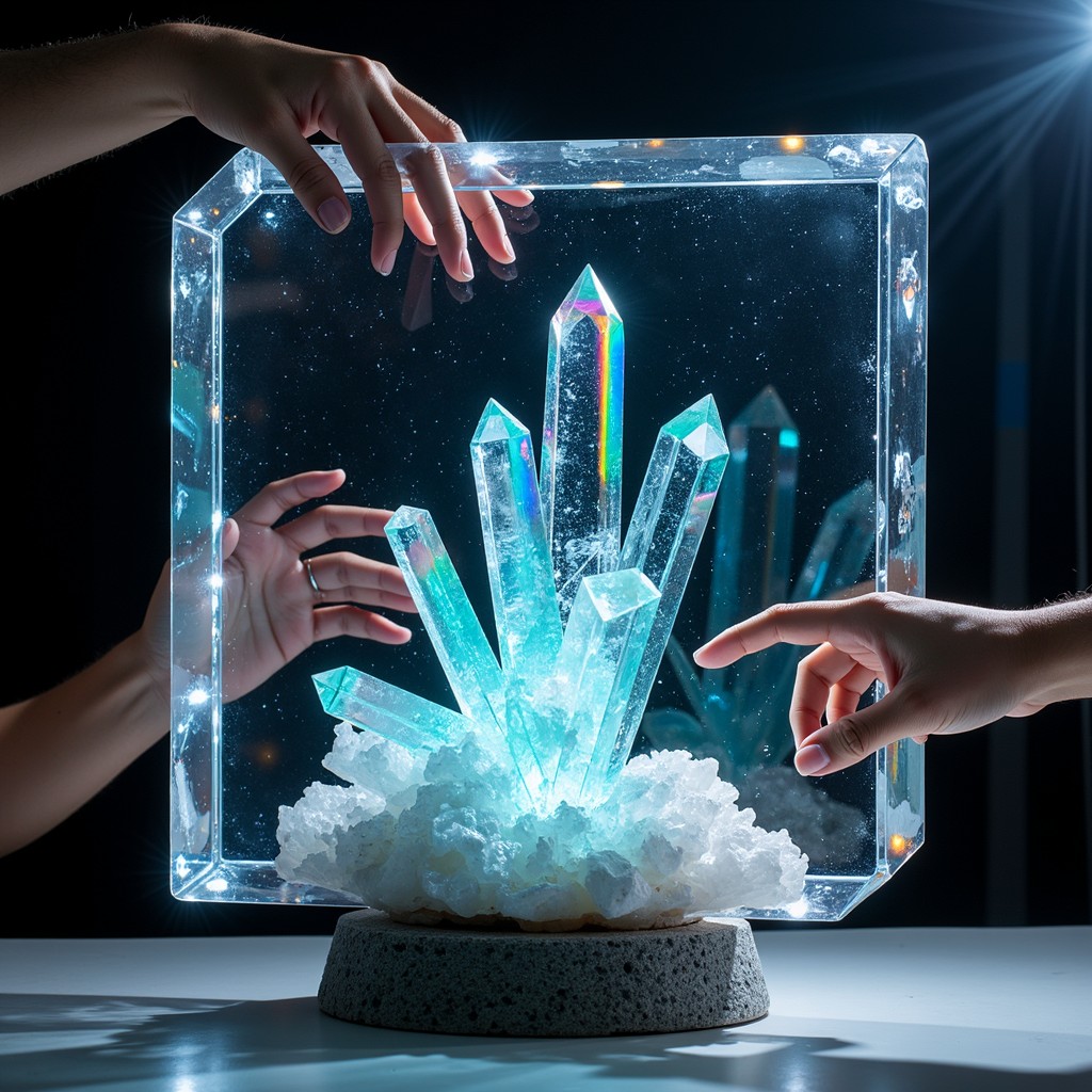 Free Crystal Tech Interface Image - Crystal, Technology, Futuristic ...