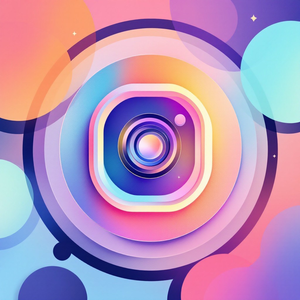 Free Modern Instagram Icon Image - Geometric, Minimal, Gradient ...