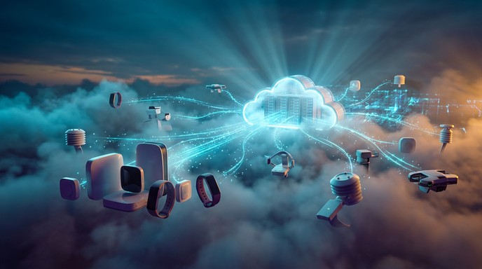 Free Connected Cloud Technology Image - Cloud, Technology, Network ...
