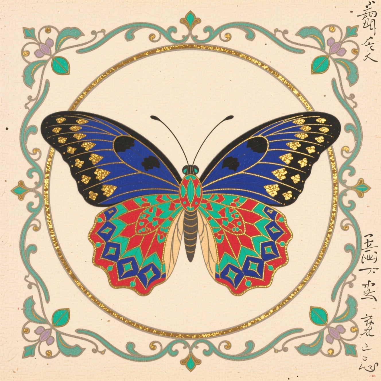Free Ornate Butterfly Illustration Image - Butterfly, Illustration ...
