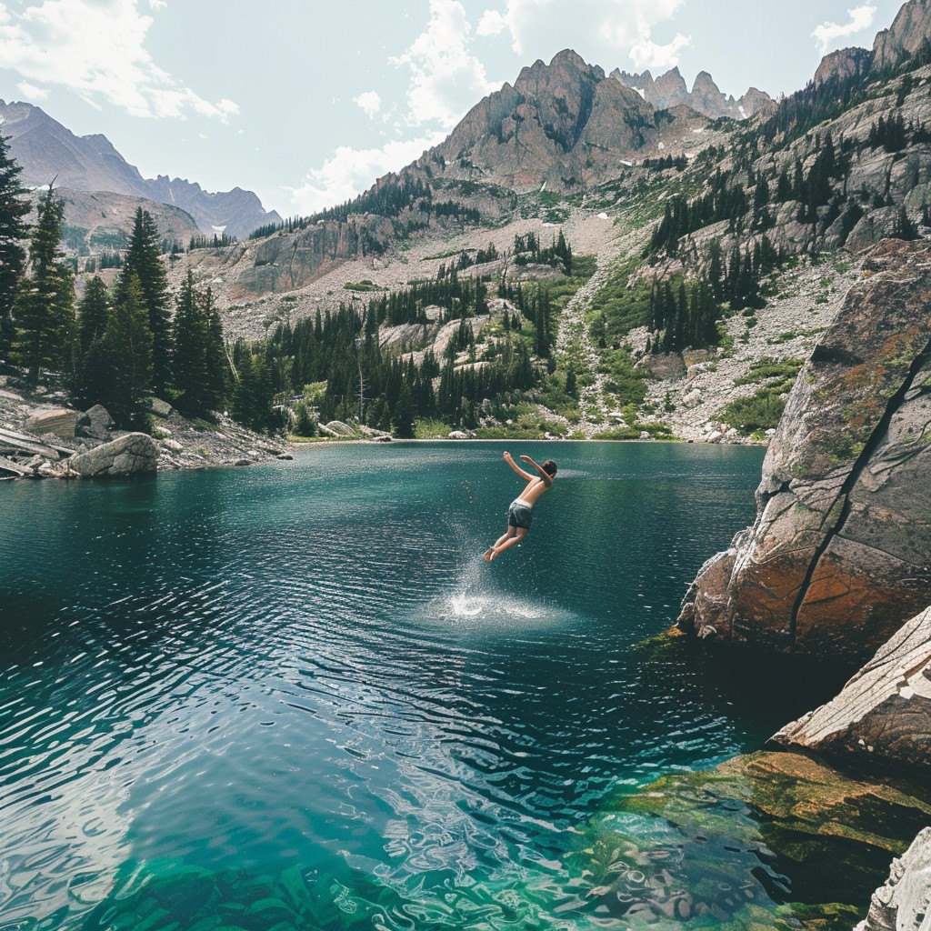 Free Diving into Nature Image - Diving, Nature, Mountain | Download at ...