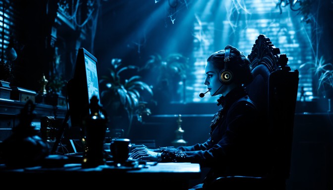 Goth Operator Free Gothic Office Night Image - Gothic, Victorian, Nightshift ...