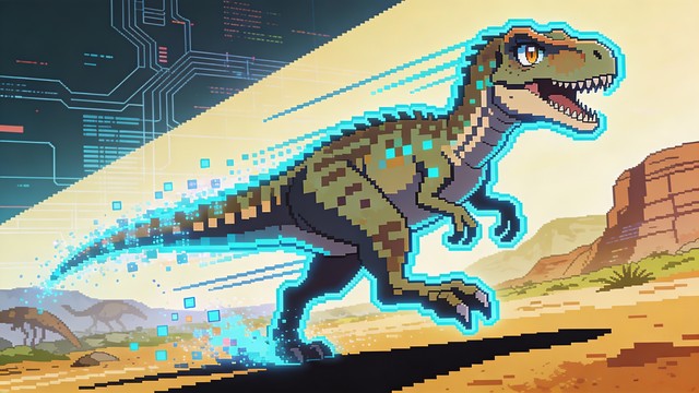 Free Pixel Raptor Speed Image - Velociraptor, Raptor, Dinosaur ...