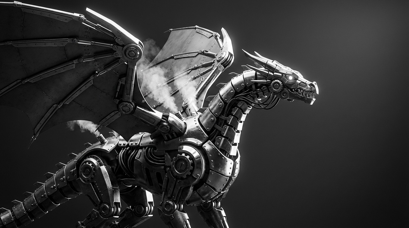 Free Mechanical Dragon Design Image - Dragon, Mechanical, Robot ...