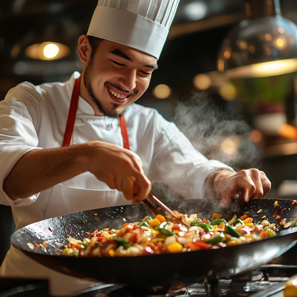 Free Chef cooking stir-fry Image - Chef, Cooking, Kitchen | Download at ...
