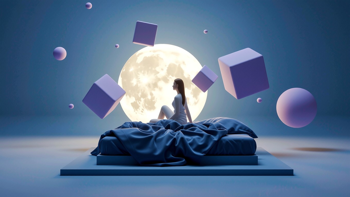 Free Midnight Thoughts Floating Image - Meditation, Mindfulness, Mental ...