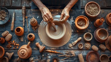 Free Pottery Wheel Creation Image - Pottery, Craftsmanship, Wheel ...
