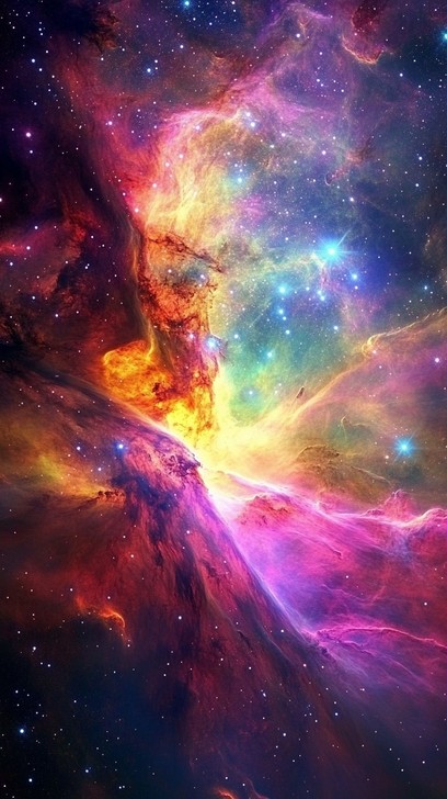 Download Cosmic color explosion Image - Space, Cosmos, Stars | StockCake
