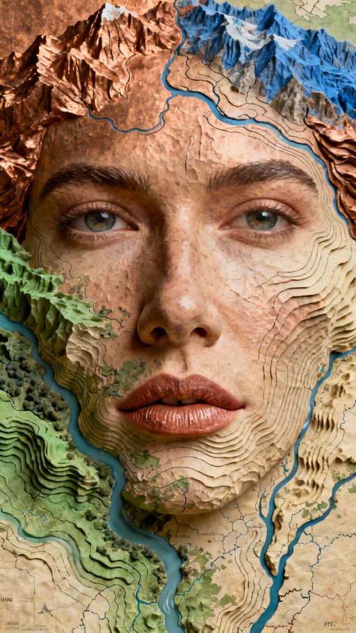 Free Topographic Woman Portrait Photo - Woman, Portrait, Face ...