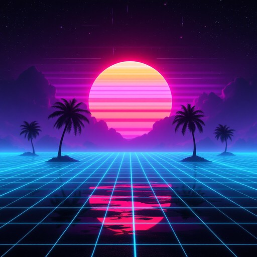 Sunset Image Neon Free Neon Sunset Dreams Image - Cyberpunk, Synthwave, Neon | Download ...
