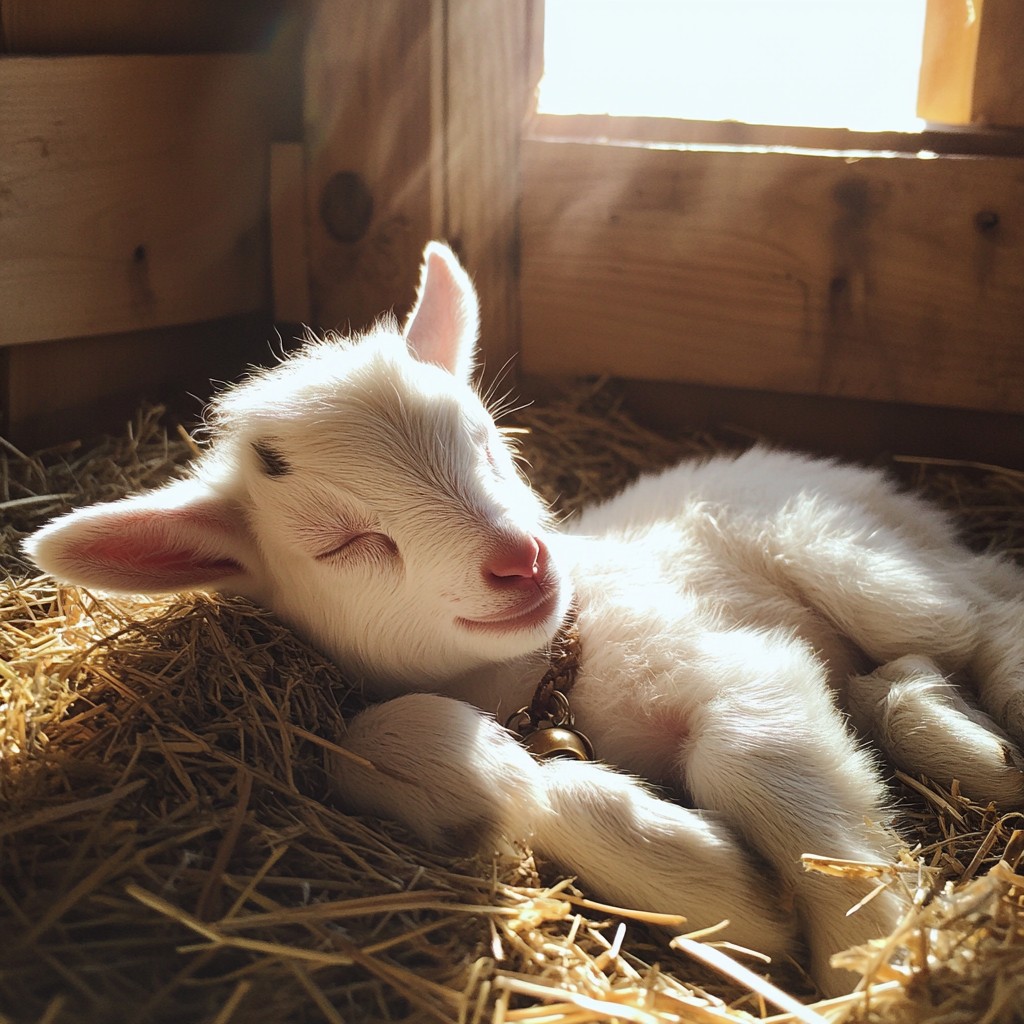 Napping Goat Free Sleeping Baby Goat Image - Goat, Baby, Sleeping | Download at ...