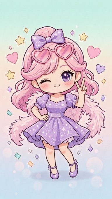 Download Pastel Chibi Mage Image - Chibi, Kawaii, Anime | StockCake