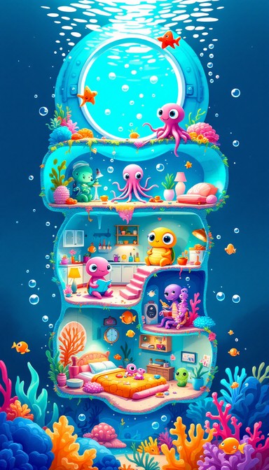 Free Underwater Apartment Life Image - Underwater, Ocean, Sea ...