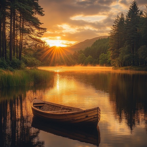 Free Sunset over lake Image - Sunset, Lake, Boat | Download at StockCake