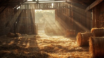 Free Sunlit Barn Interior Image - Sunbeams, Barn, Rustic | Download at ...