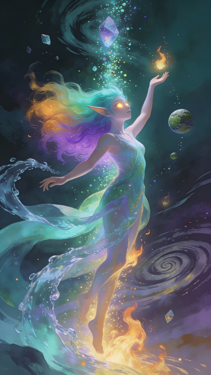 Lesser Elementals Magic Free Elemental Elf Magic Image - Elf, Elemental, Fantasy | Download at ...