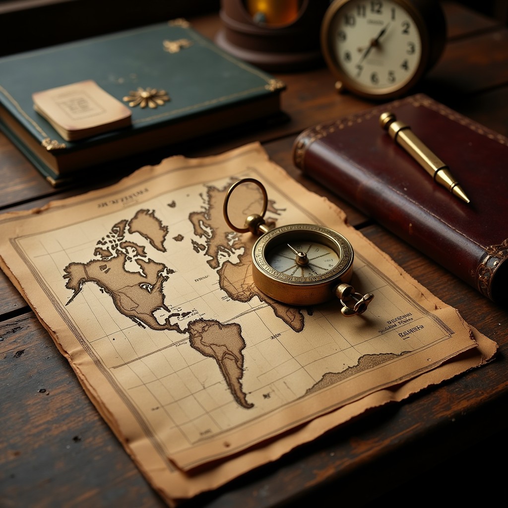 Free Navigation Meets History Image - Compass, Map, Navigation ...