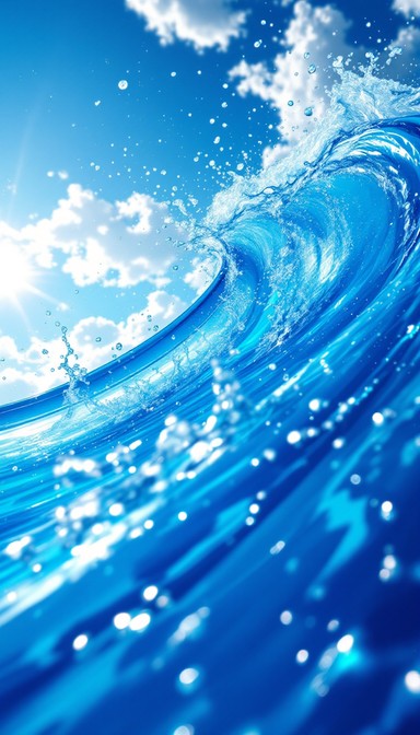 Free Powerful Ocean Wave Image - Wave, Ocean, Water | Download at StockCake