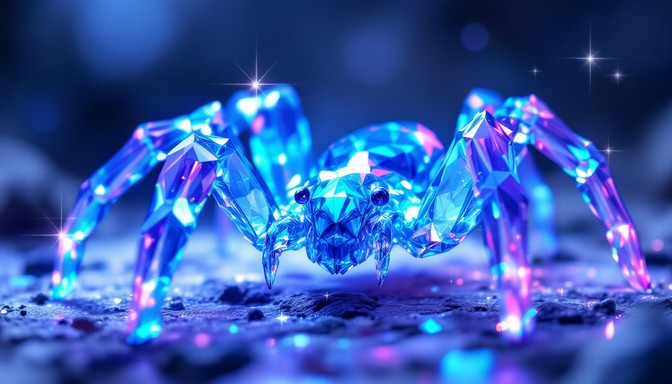 Free Crystalline Spider Glows Image - Crystal, Spider, Magical ...