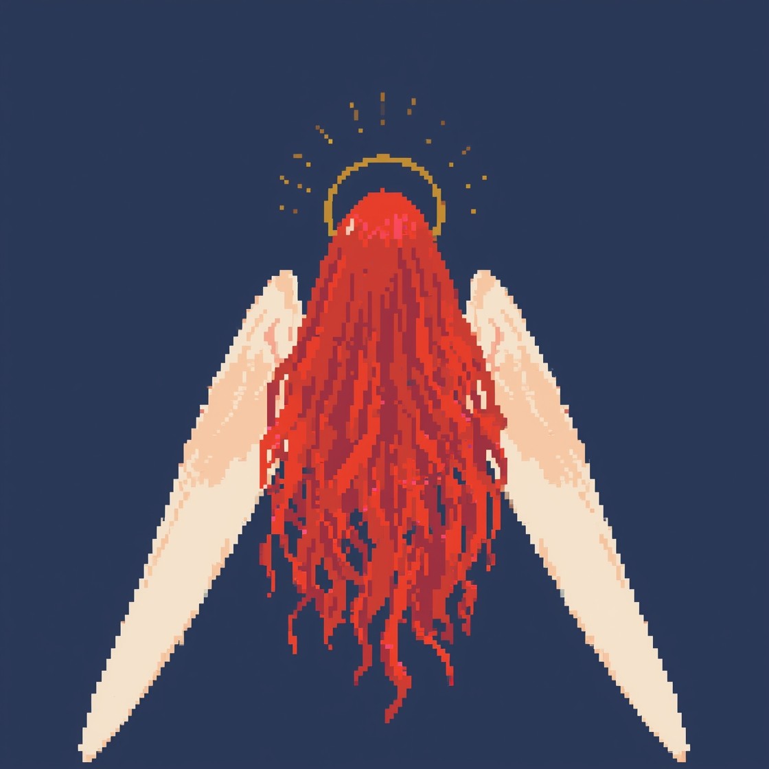 Free Red-Haired Celestial Rising Image - Angel, Pixel, Art | Download ...