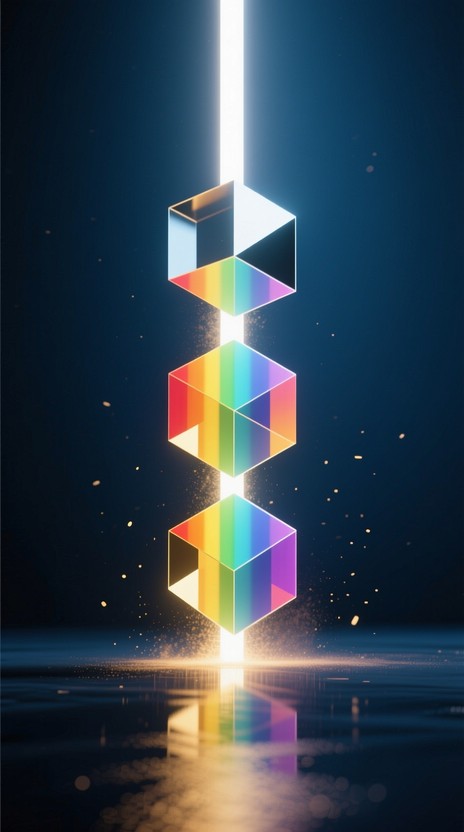 Geometric Capture Light Free Prismatic Light Beam Photo - Prism, Light, Rainbow | Download at ...
