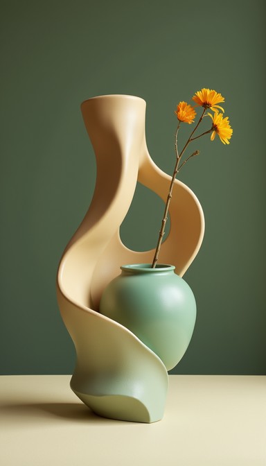 Free Sculptural Vase Arrangement Image - Vase, Sculpture, Decor ...