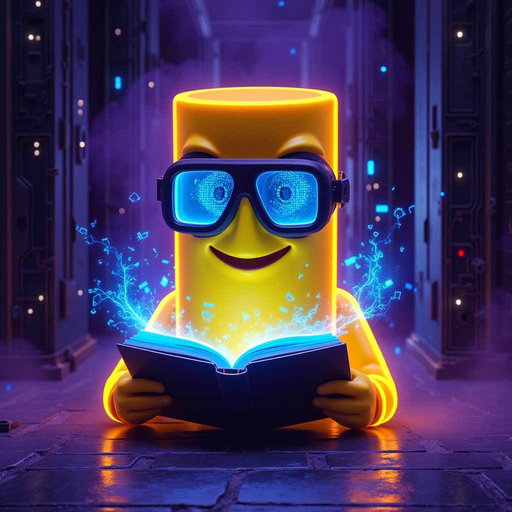 Free Digital Knowledge Seeker Image - Cyberpunk, Neon, Yellow ...