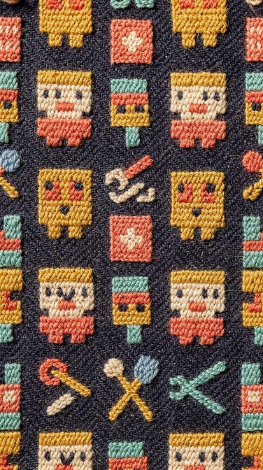 Free Pixel Craft Textile Image - Textile, Embroidery, Jacquard ...