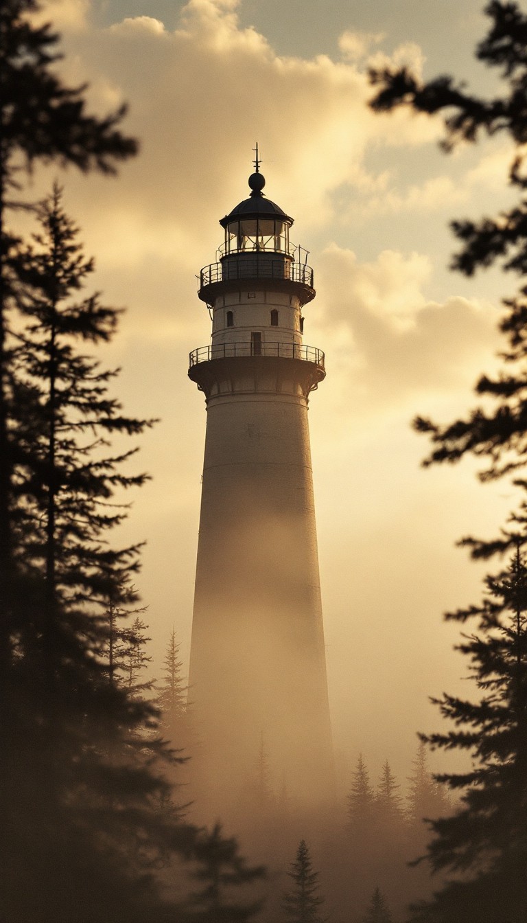 Free Misty Lighthouse Dawn Image - Lighthouse, Misty, Dawn | Download ...