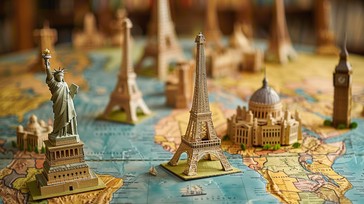 Free Global Landmarks Miniatures Image - Miniature, Travel, Landmarks ...