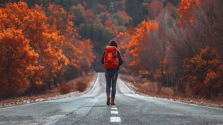 Free Autumn Journey Alone Image | Download at StockCake