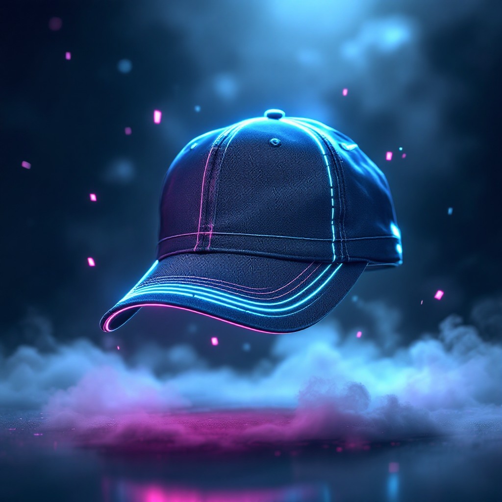 Free Cyberpunk Floating Hat Photo - Cyberpunk, Hat, Holographic ...