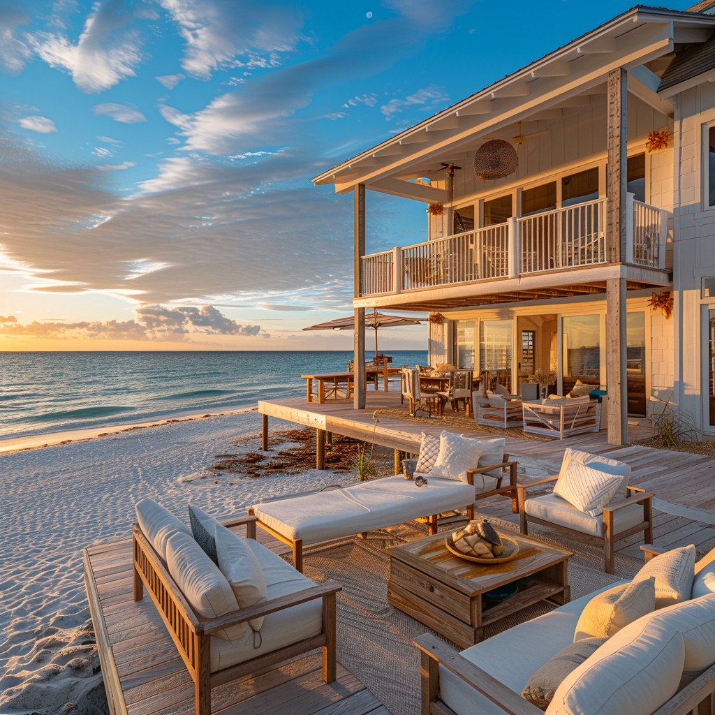 Free Beachfront Luxury Home Image - Beach, Sunset, Luxury | Download at ...