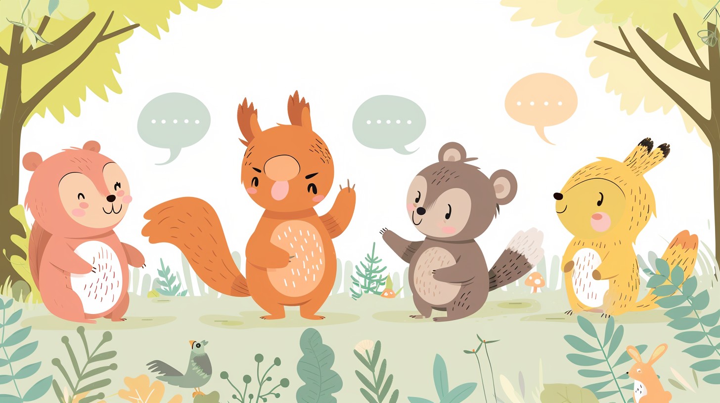 Free Animals conversation illustration Image - Illustration, Animals ...