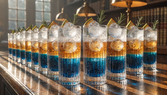Free Layered Cocktail Artistry Image - Drinks, Beverages, Layered ...