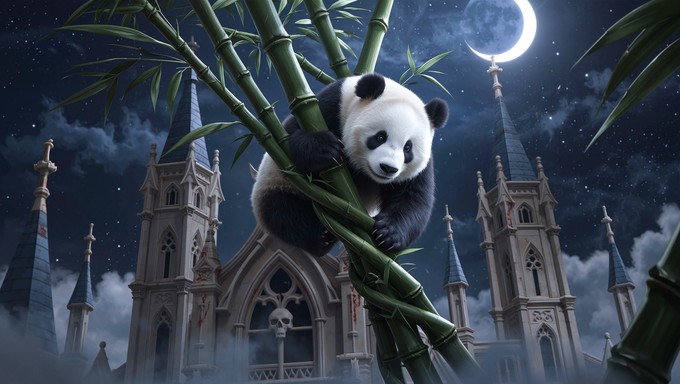 Mistral Panda Free Spectral Panda Ascending Image - Panda, Gothic, Spectral ...