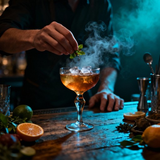 Free Craft Cocktail Artistry Image - Bartender, Mixology, Amber ...