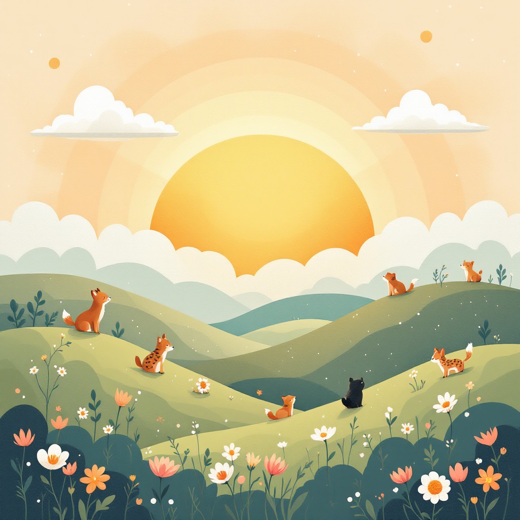 Free Peaceful Morning Dawn Image - Sunrise, Hills, Wildlife | Download ...